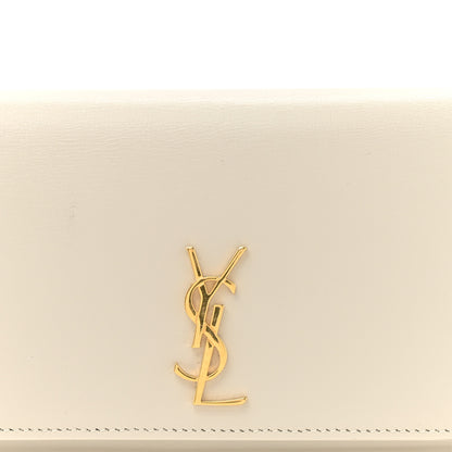 Saint Laurent Smooth Calfskin Monogram Phone Holder Crossbody Crema Soft 7 of 10