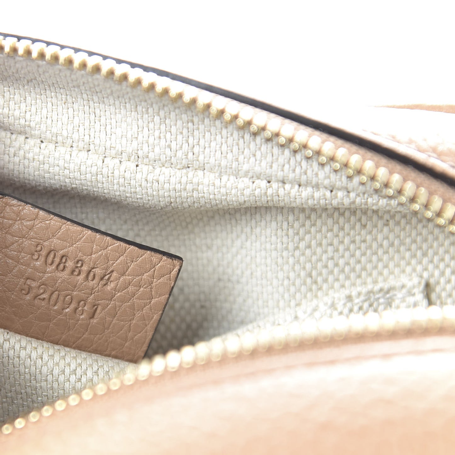 Pebbled Calfskin Small Soho Disco Bag Rose Beige