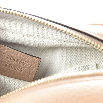 Gucci Pebbled Calfskin Small Soho Disco Bag Rose Beige 9 of 10