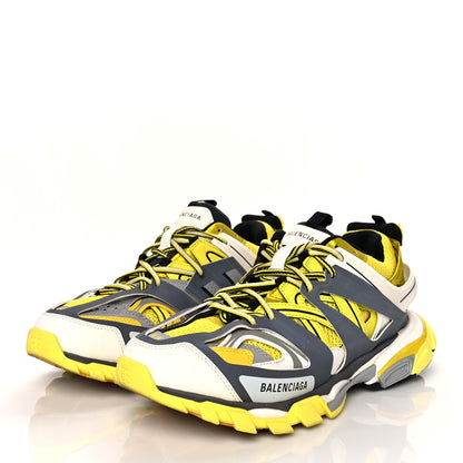 Balenciaga Mesh Nylon Mens Track Sneakers 44 Yellow Black White 3 of 7