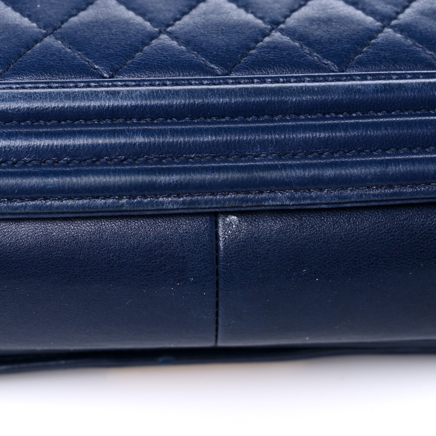 Chanel Lambskin Quilted New Medium Boy Flap Dark Blue 13 of 18