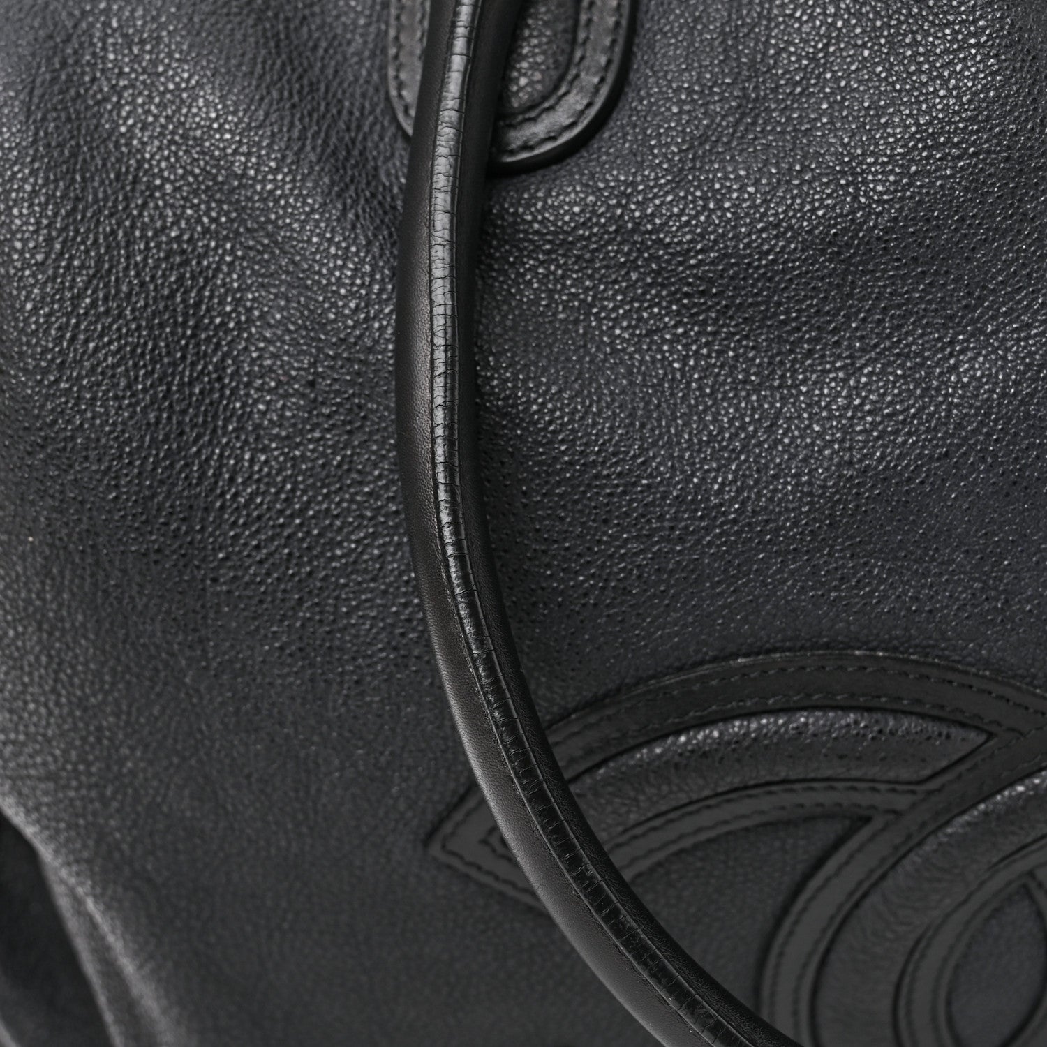 Chanel Washed Calfskin Drawstring Tote Black 16 of 22