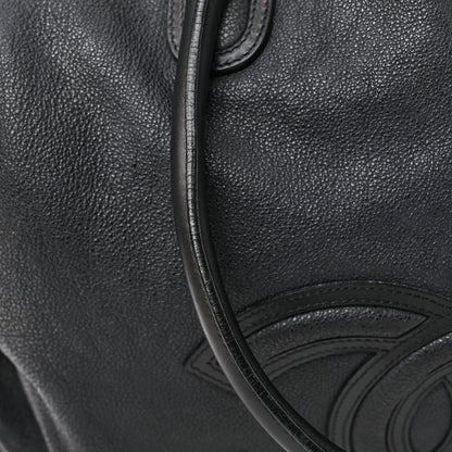 Chanel Washed Calfskin Drawstring Tote Black 16 of 22