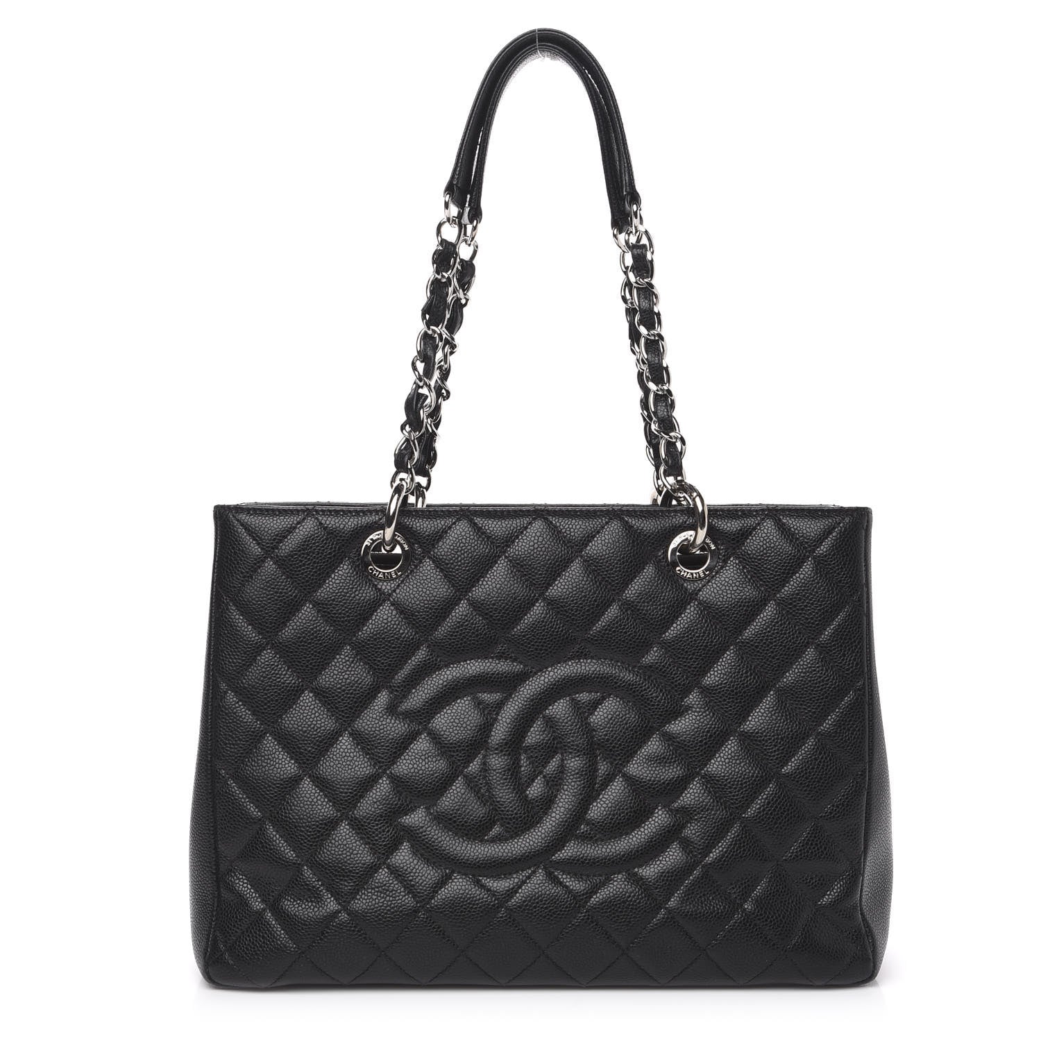 Chanel Caviar Quilted Grand Shopping Tote GST Black 1 of 12