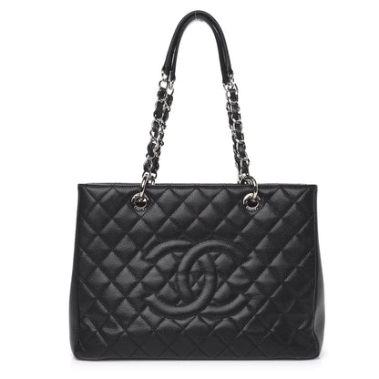 Chanel Caviar Quilted Grand Shopping Tote GST Black 1 of 12