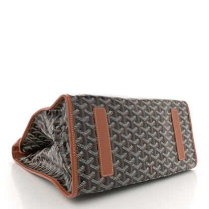 Goyard Goyardine Saint Leger Soft Briefcase Backpack Black Gold 4 of 9