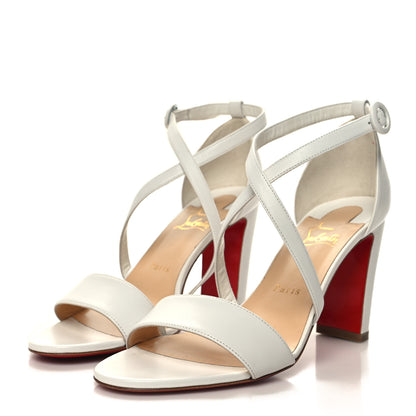 Christian Louboutin Kid Loubi Bee 85 Sandals 39.5 White 3 of 8