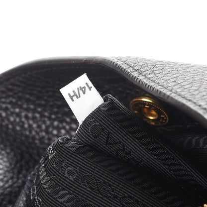 Prada Vitello Daino Side Pocket Tote Nero Black 9 of 11