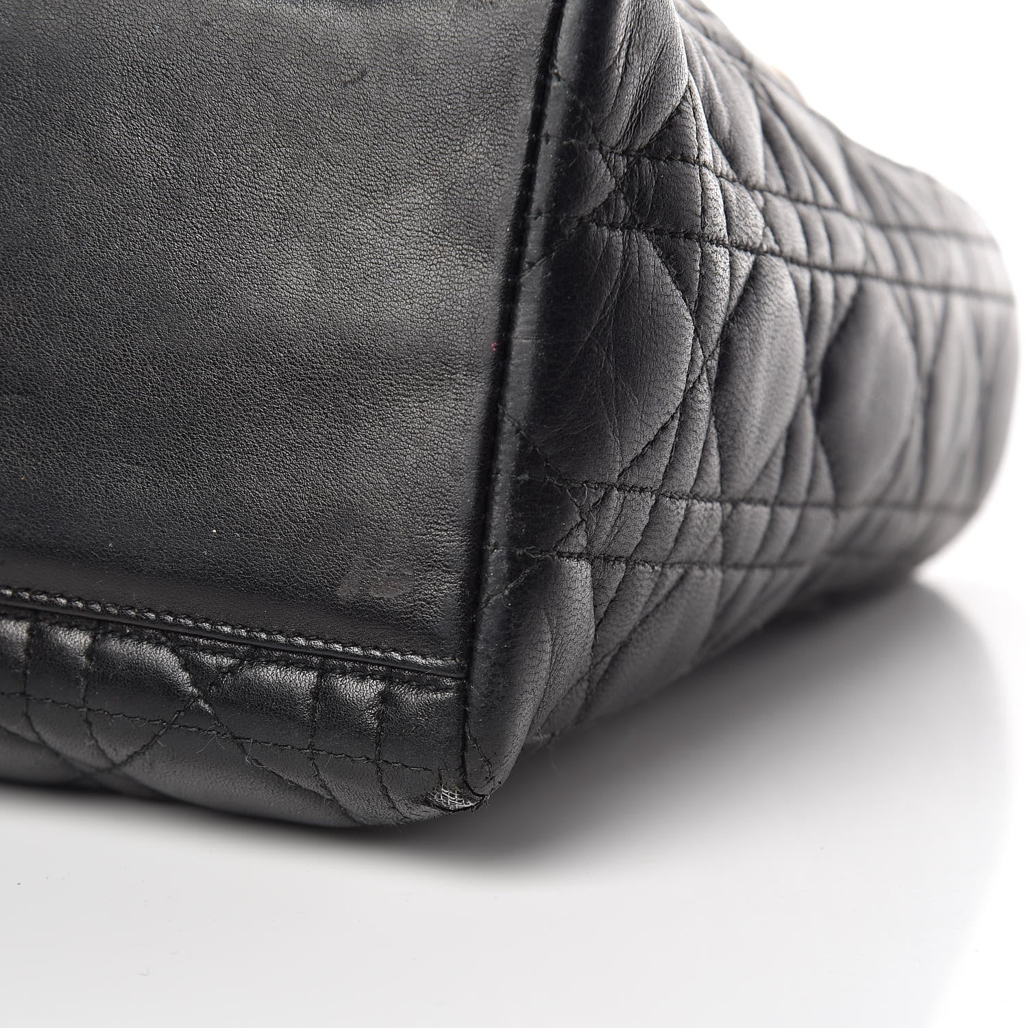 Christian Dior Lambskin Cannage Medium Lady Dior Black 15 of 16