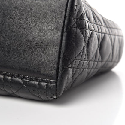 Christian Dior Lambskin Cannage Medium Lady Dior Black 15 of 16