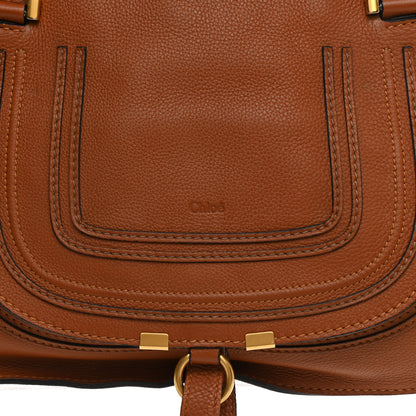 Chloe Calfskin Medium Marcie Satchel Tan 6 of 13