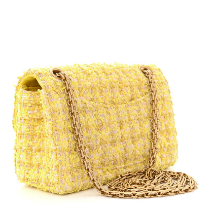 Chanel Tweed Quilted 2.55 Reissue Mini Flap Yellow 3 of 11
