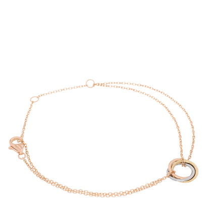 Cartier 18K Pink Yellow White Gold Trinity Bracelet 1 of 6