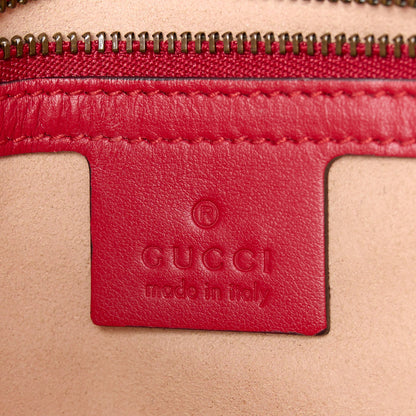 Gucci Calfskin Matelasse Small GG Marmont Shoulder Bag Hibiscus Red 6 of 11
