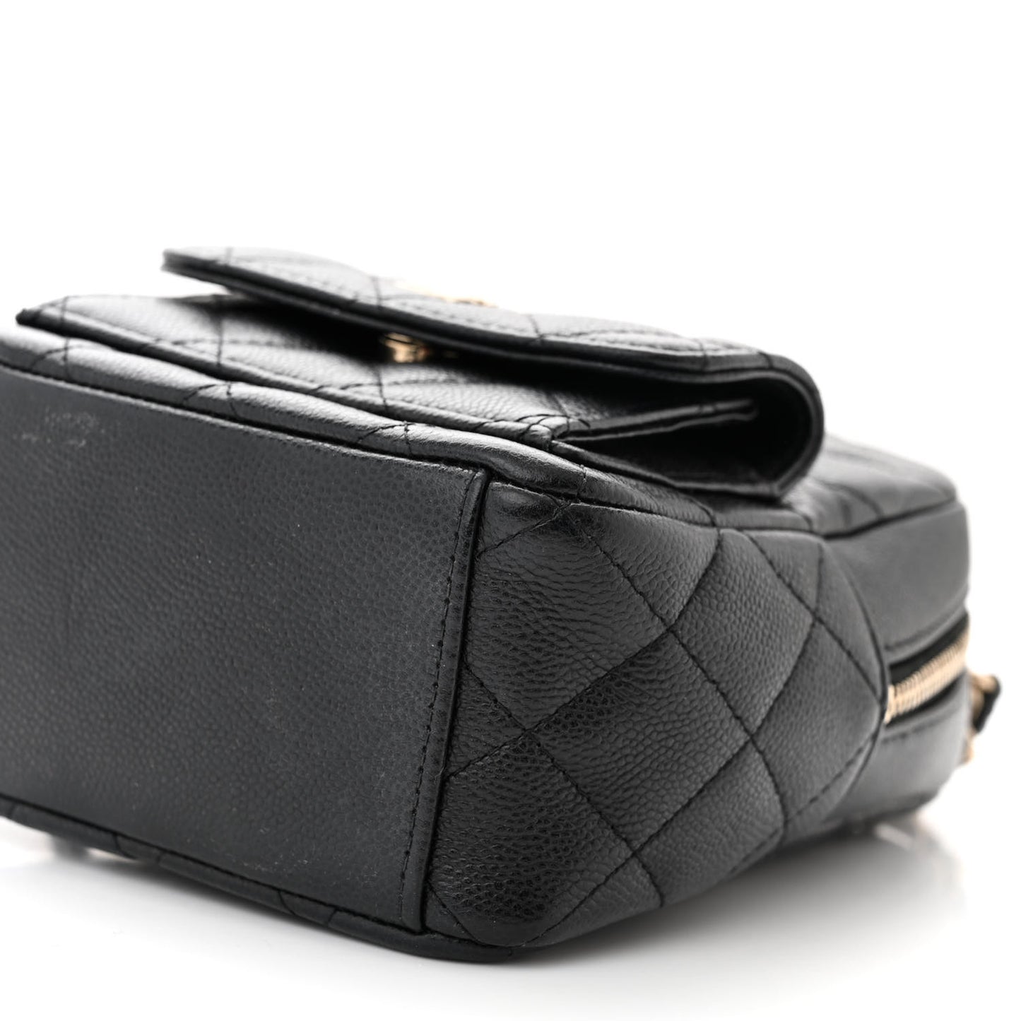 Caviar Quilted CC Mini Classic Backpack Black
