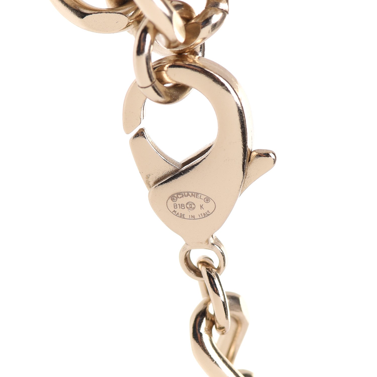Chanel Pearl Lambskin Chain CC Multi Strand Necklace Gold Black 5 of 5