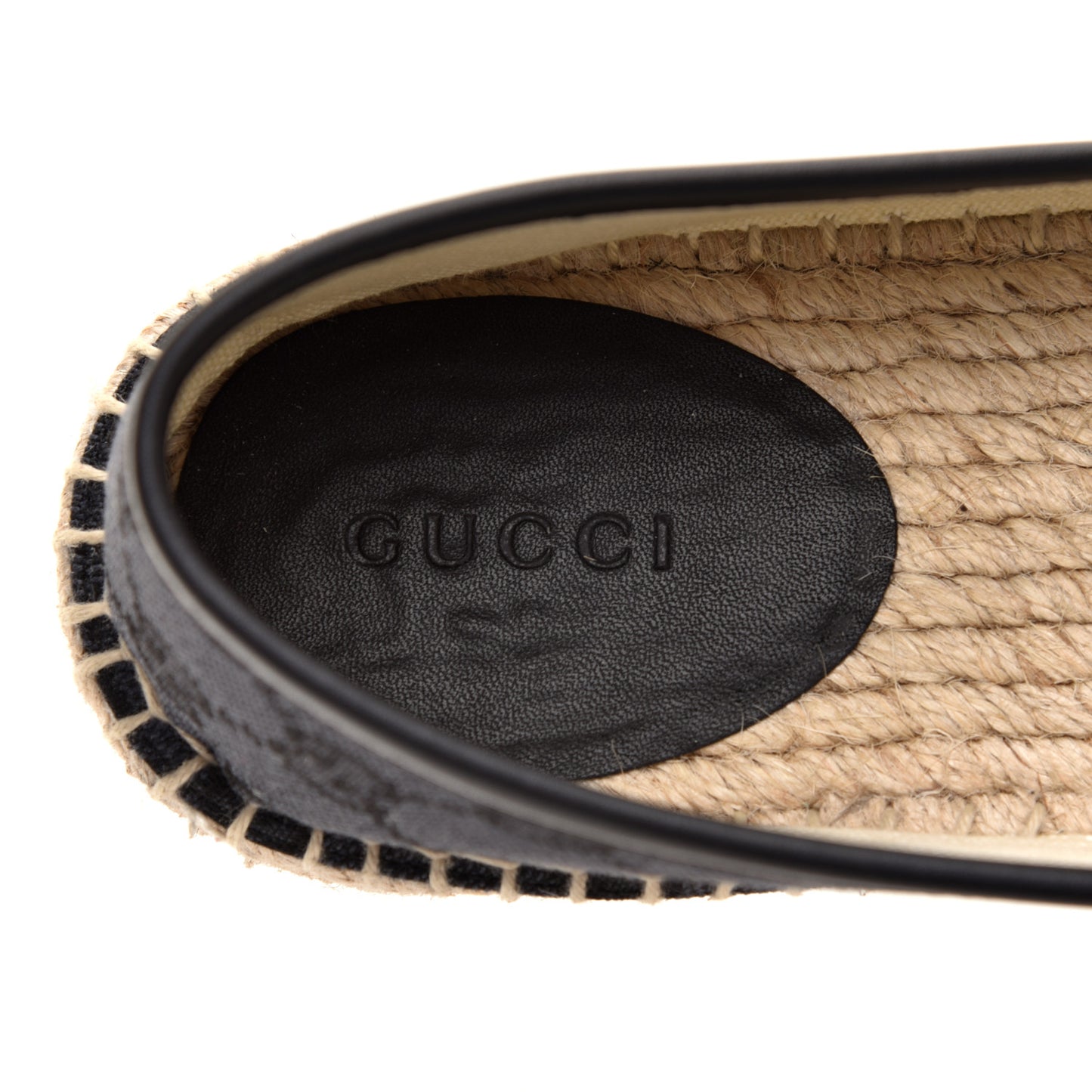 Monogram Espadrilles 37.5 Black