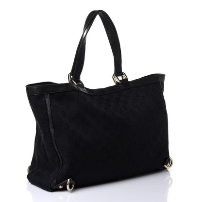 Gucci Monogram Large Abbey Tote Black 2 of 4