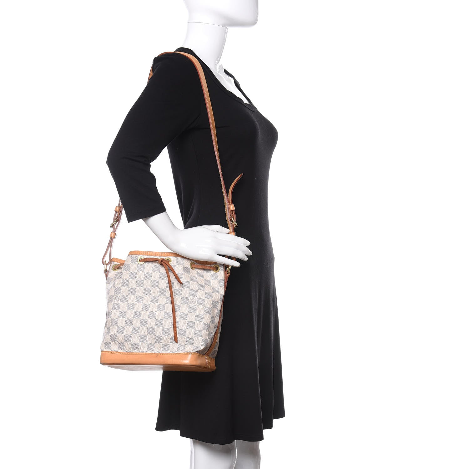 Louis Vuitton Damier Azur Noe BB 2 of 10