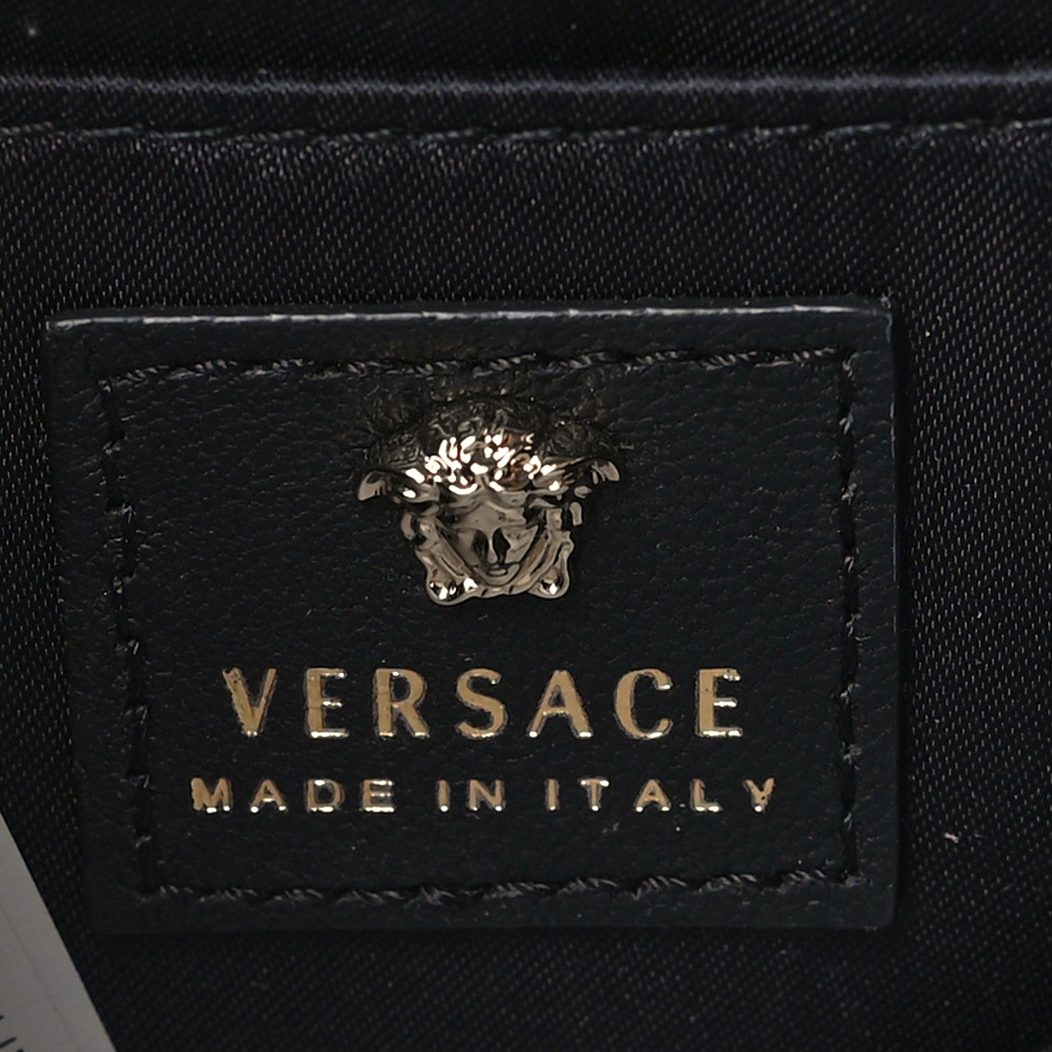 Versace Vitello Palazzo Medusa Evening Clutch Bag Black 7 of 10