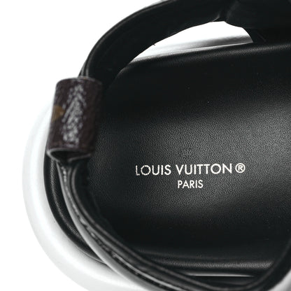 Louis Vuitton Calfskin Monogram Pool Pillow Flat Comfort Sandals 38 Blue 7 of 9