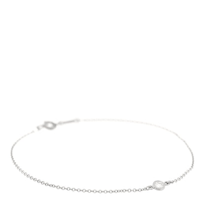 Tiffany Platinum Diamond .08ct Elsa Peretti Diamonds by the Yard Bracelet 1 of 4