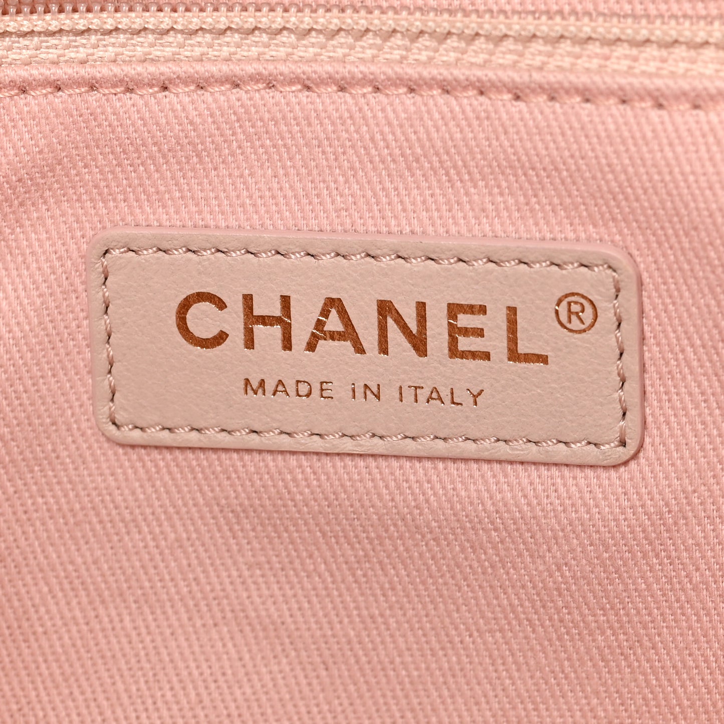 Mixed Fibers Calfskin Small Deauville Tote Rose Pink