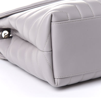 Saint Laurent Calfskin Y Quilted Monogram Medium Loulou Chain Satchel Granite 10 of 11