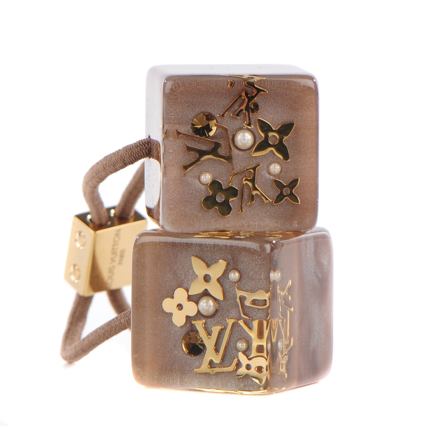 Swarovski Crystal Resin Inclusion Hair Cubes Praline