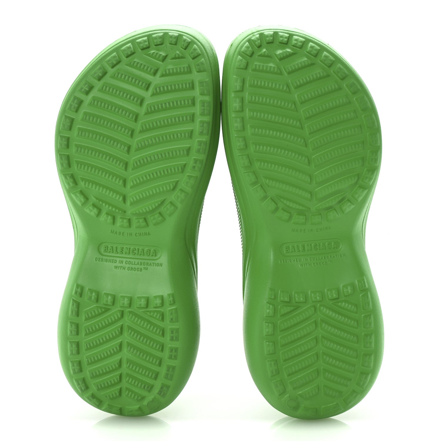 Balenciaga X CROCS Rubber Womens Mules 38 Grass Green 1694504