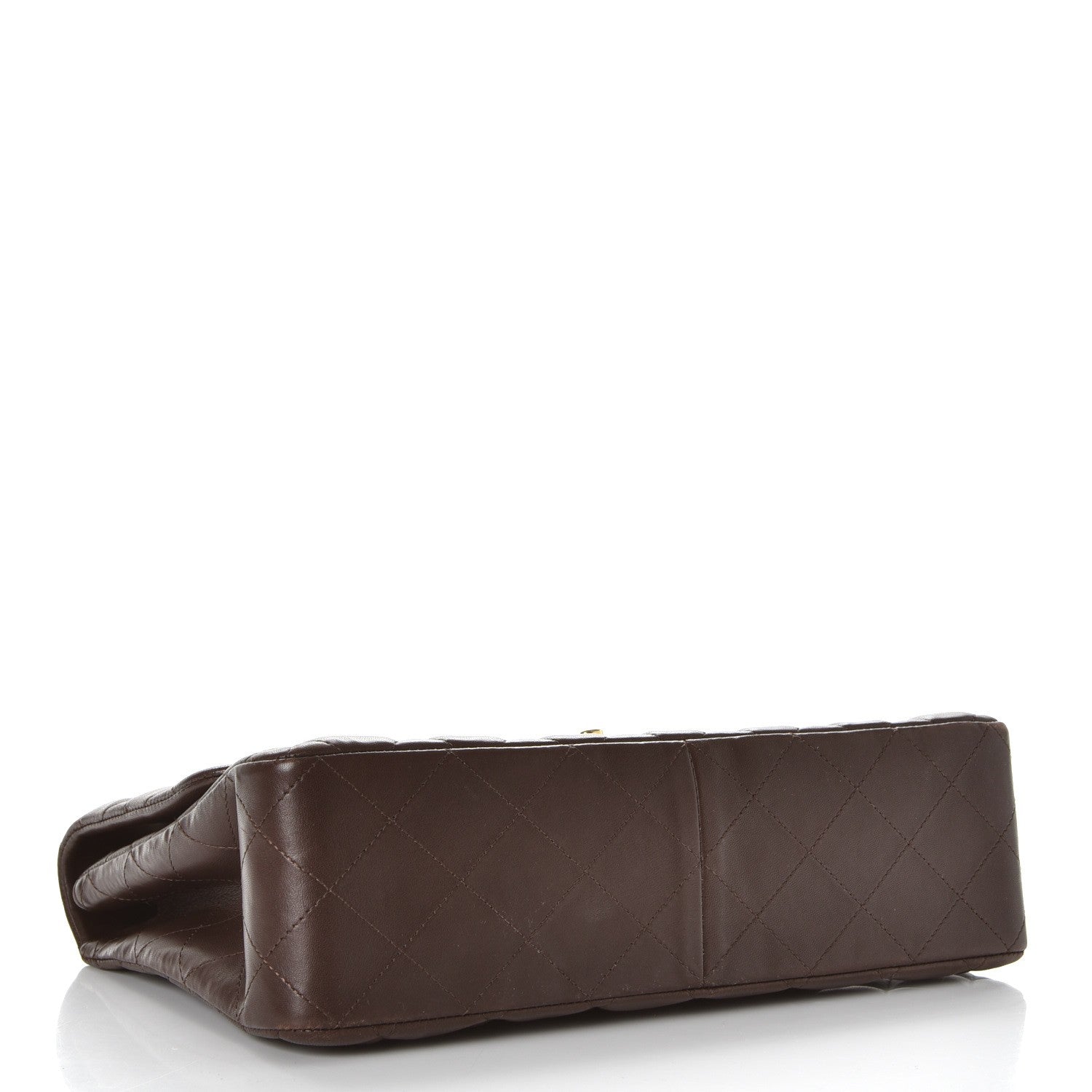 Chanel Lambskin Quilted Jumbo Single Flap Dark Brown 5 of 12