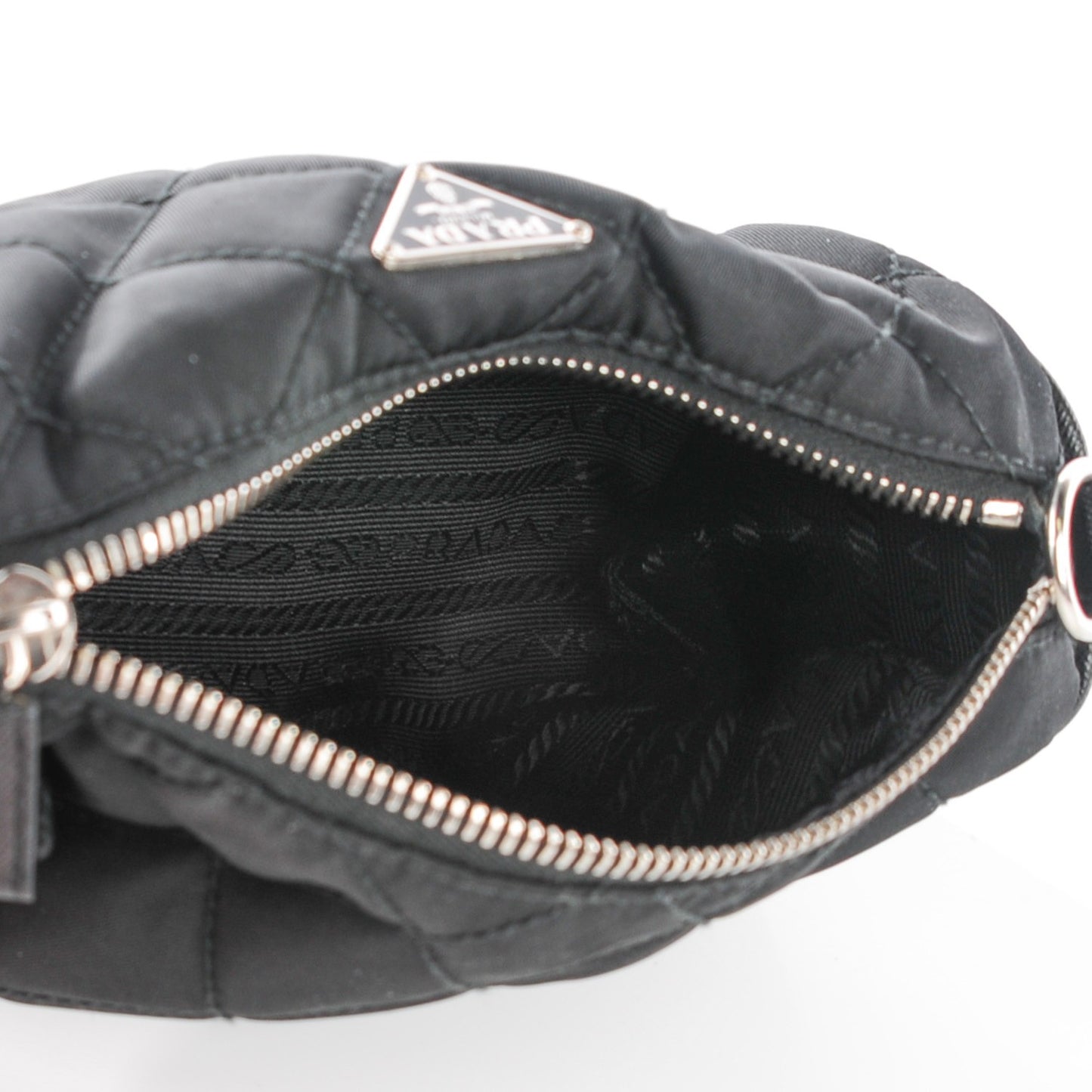 Tessuto Nylon Quilted Pochette Nero Black