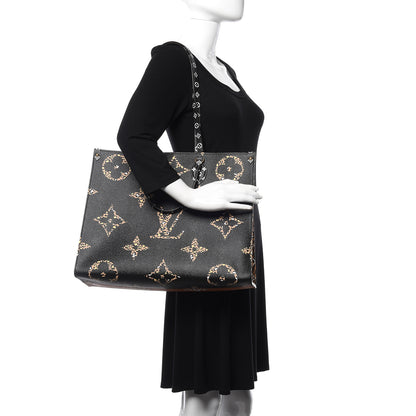 Louis Vuitton Monogram Giant Jungle Onthego GM Black 2 of 7
