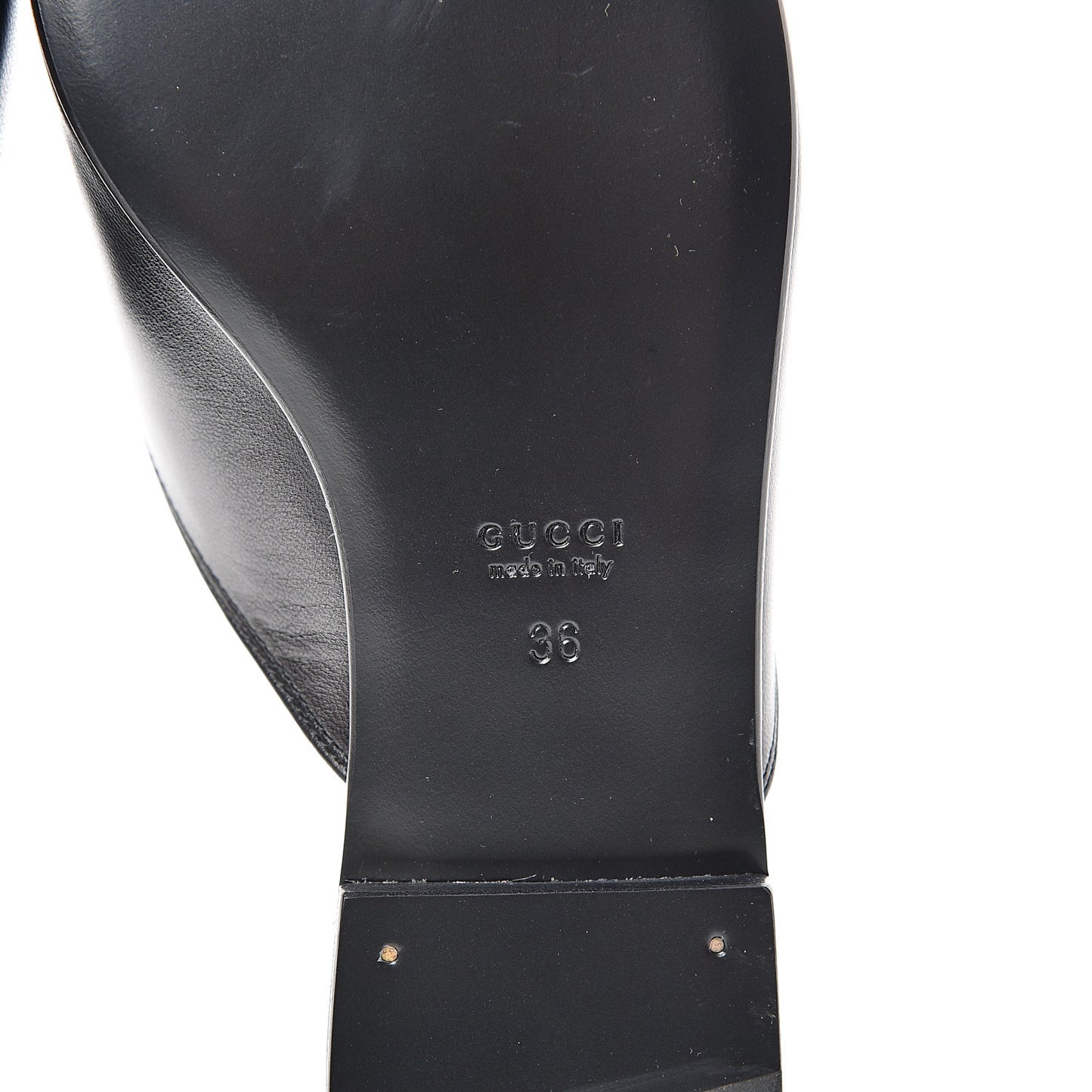 Malaga Kid Horsebit Slide Sandals 36 Black