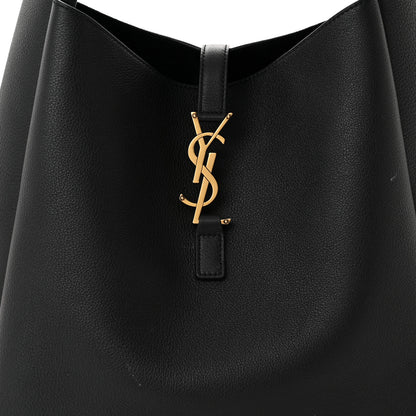 Saint Laurent Smooth Calfskin Large Le 5 A 7 Soft Hobo Black 7 of 12