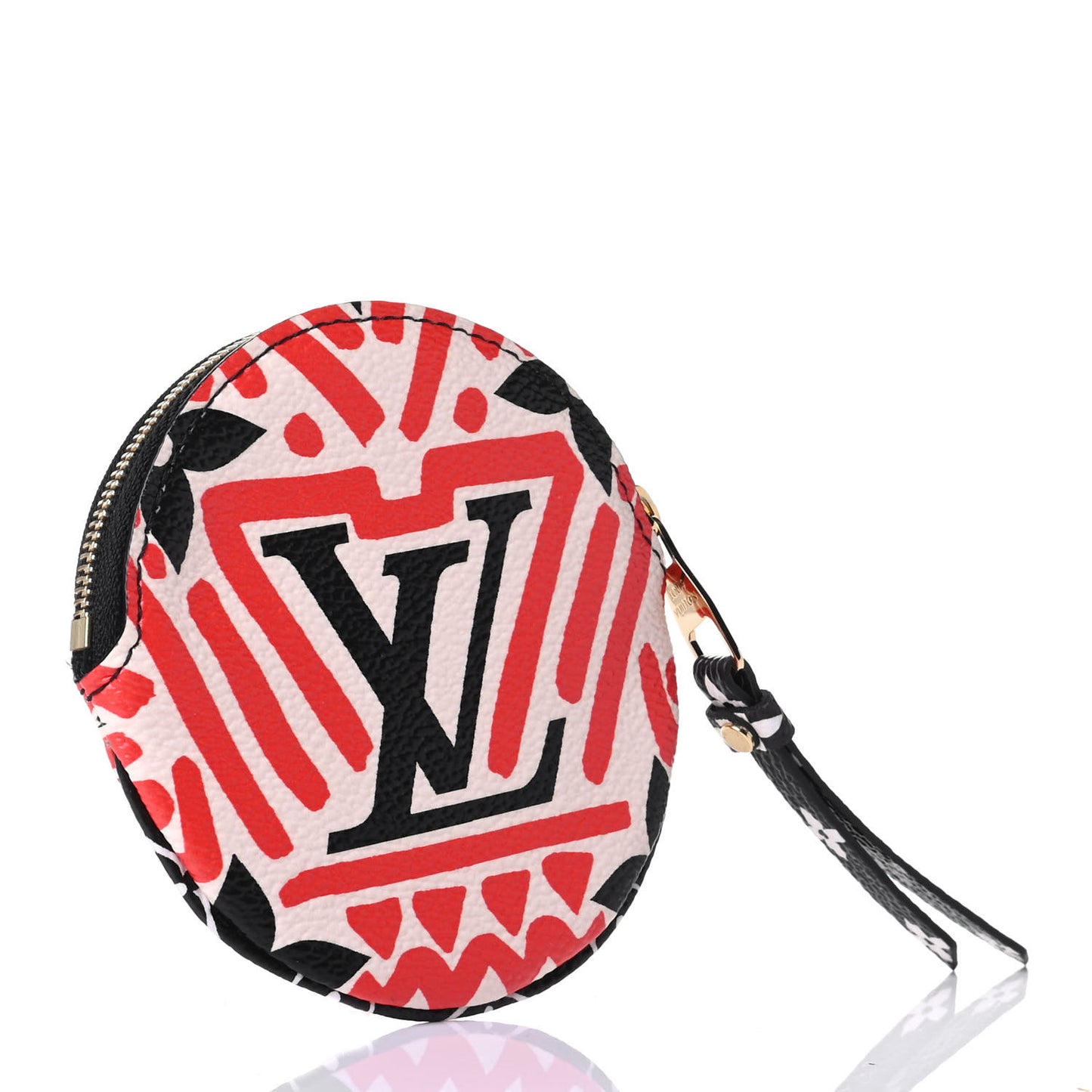 Monogram Giant Crafty Round Coin Purse Creme Rouge