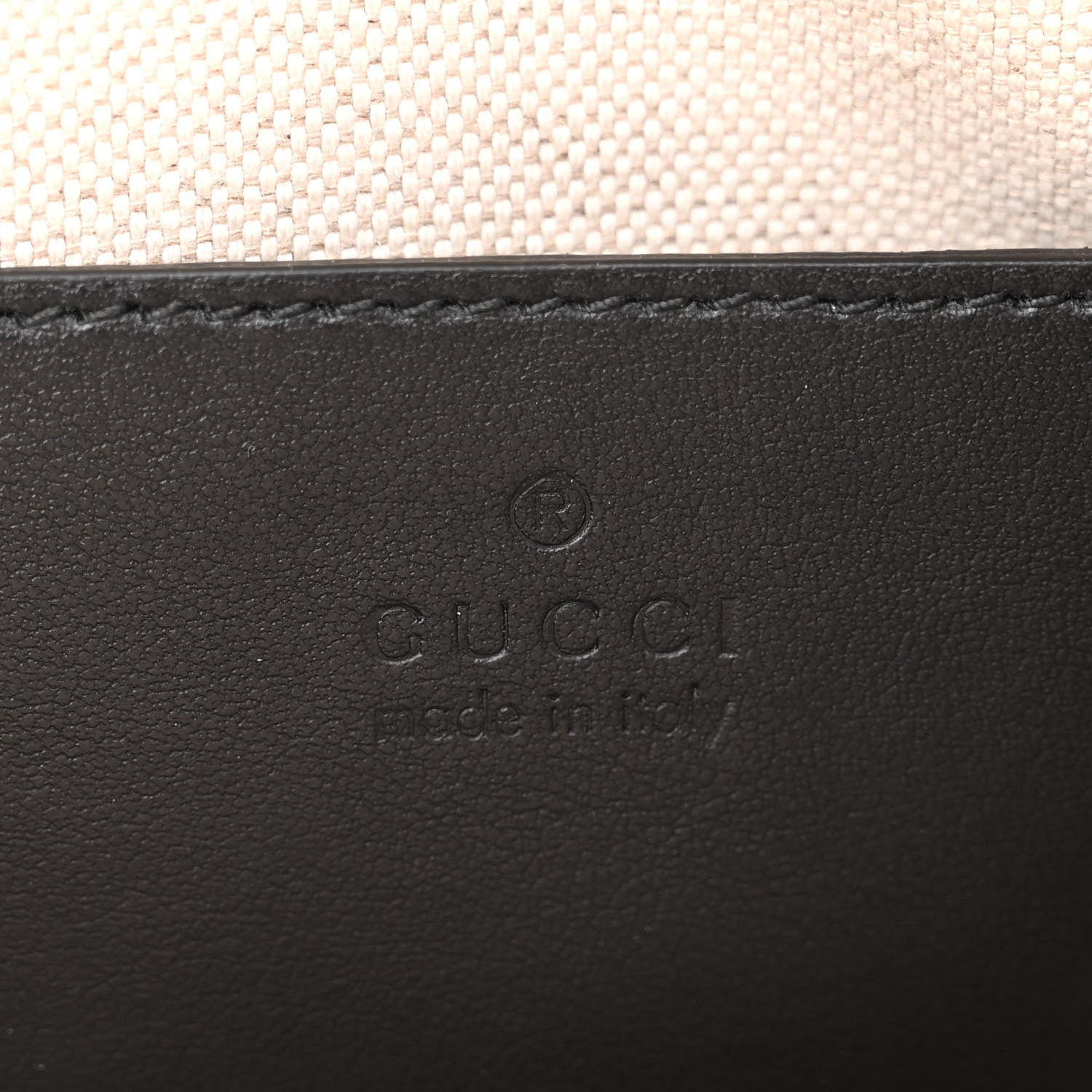 Gucci Calfskin GG Matelasse Shoulder Bag Black Natural 6 of 16