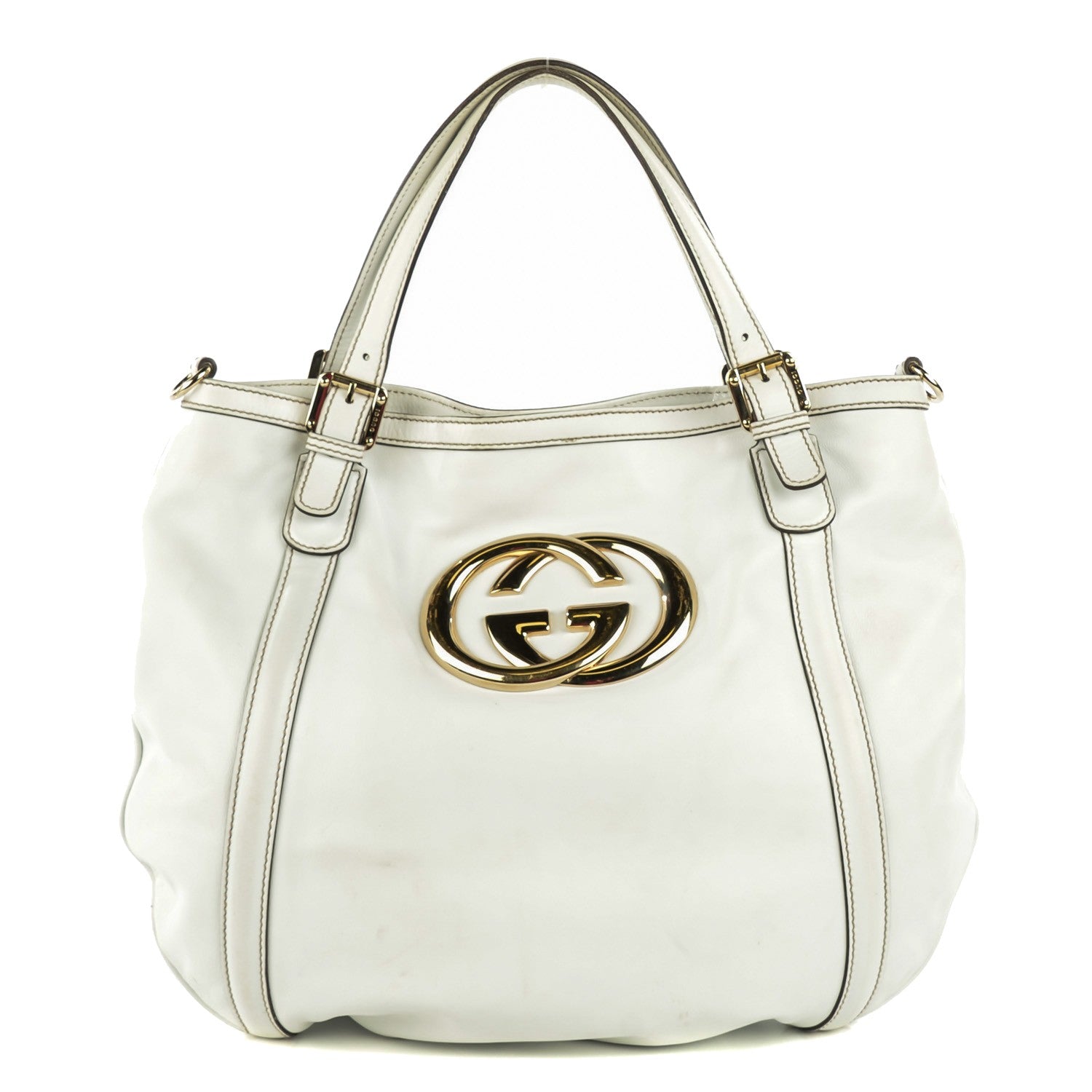 Gucci Calfskin Medium Britt Hobo Off White 1 of 7