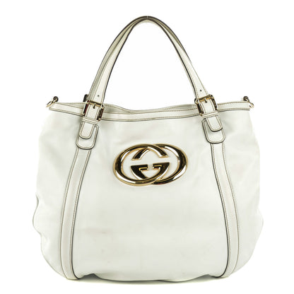 Gucci Calfskin Medium Britt Hobo Off White 1 of 7