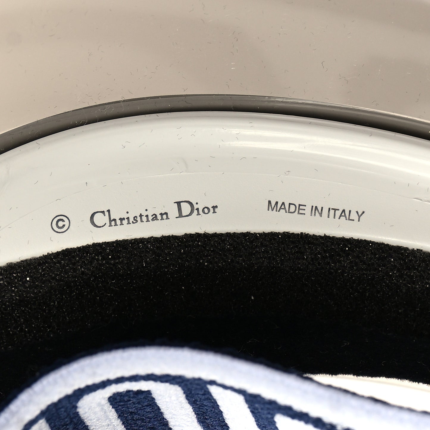 Mirrored DiorClub1 Sun Visor Navy