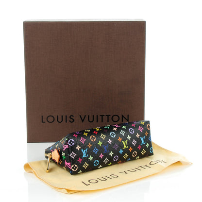 Louis Vuitton Monogram Multicolor Cosmetic Pouch Black Grenade 4 of 7