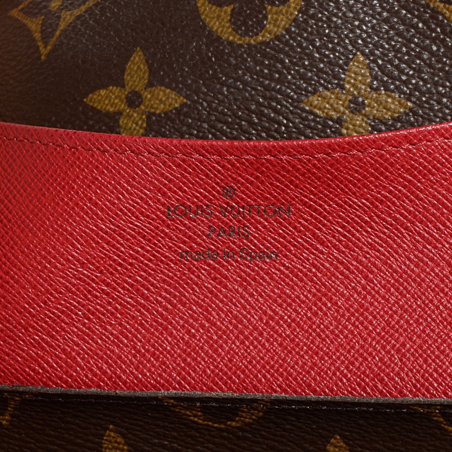 Monogram Emilie Wallet Red