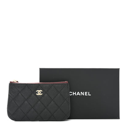 Chanel Caviar Quilted Small Cosmetic Case Black 8 of 8