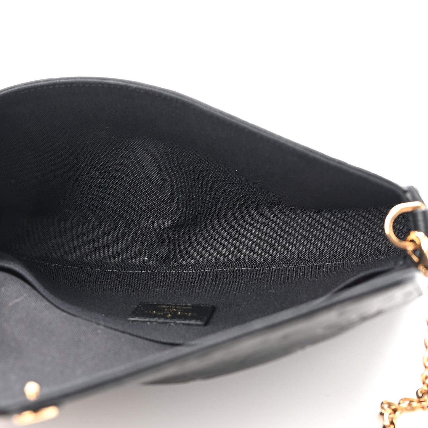 Empreinte Pochette Felicie Chain Wallet Black