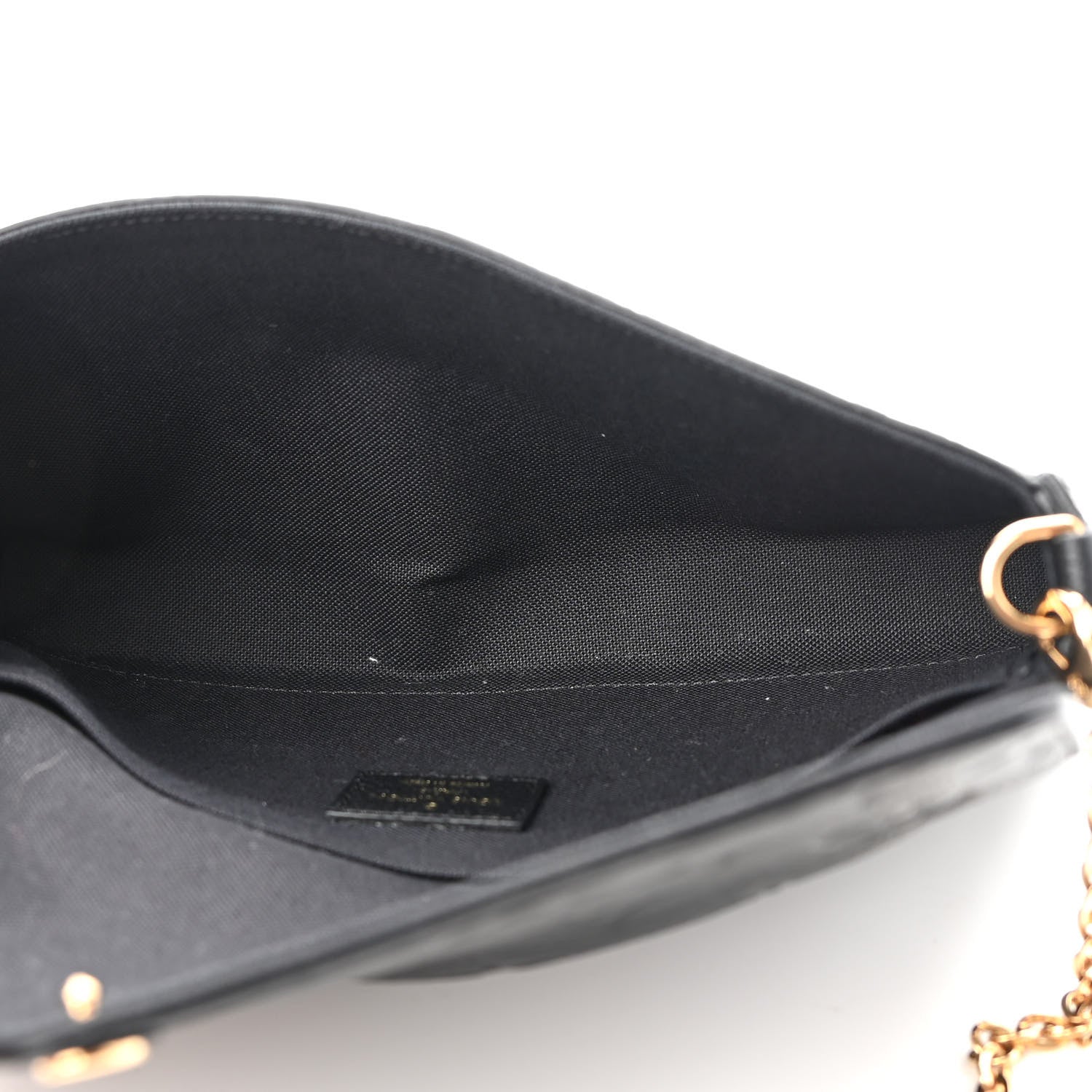 Louis Vuitton Empreinte Pochette Felicie Chain Wallet Black 5 of 9