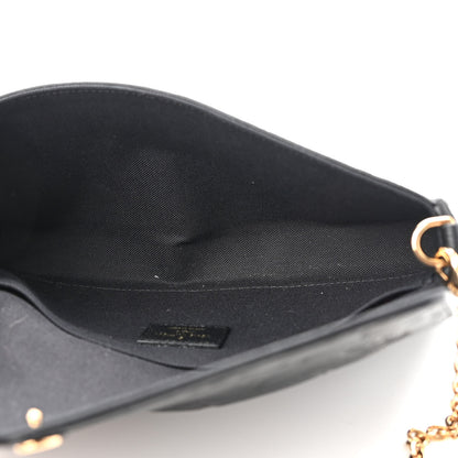 Louis Vuitton Empreinte Pochette Felicie Chain Wallet Black 5 of 9
