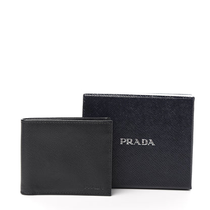 Prada Saffiano Bi-Fold Wallet Black 6 of 6