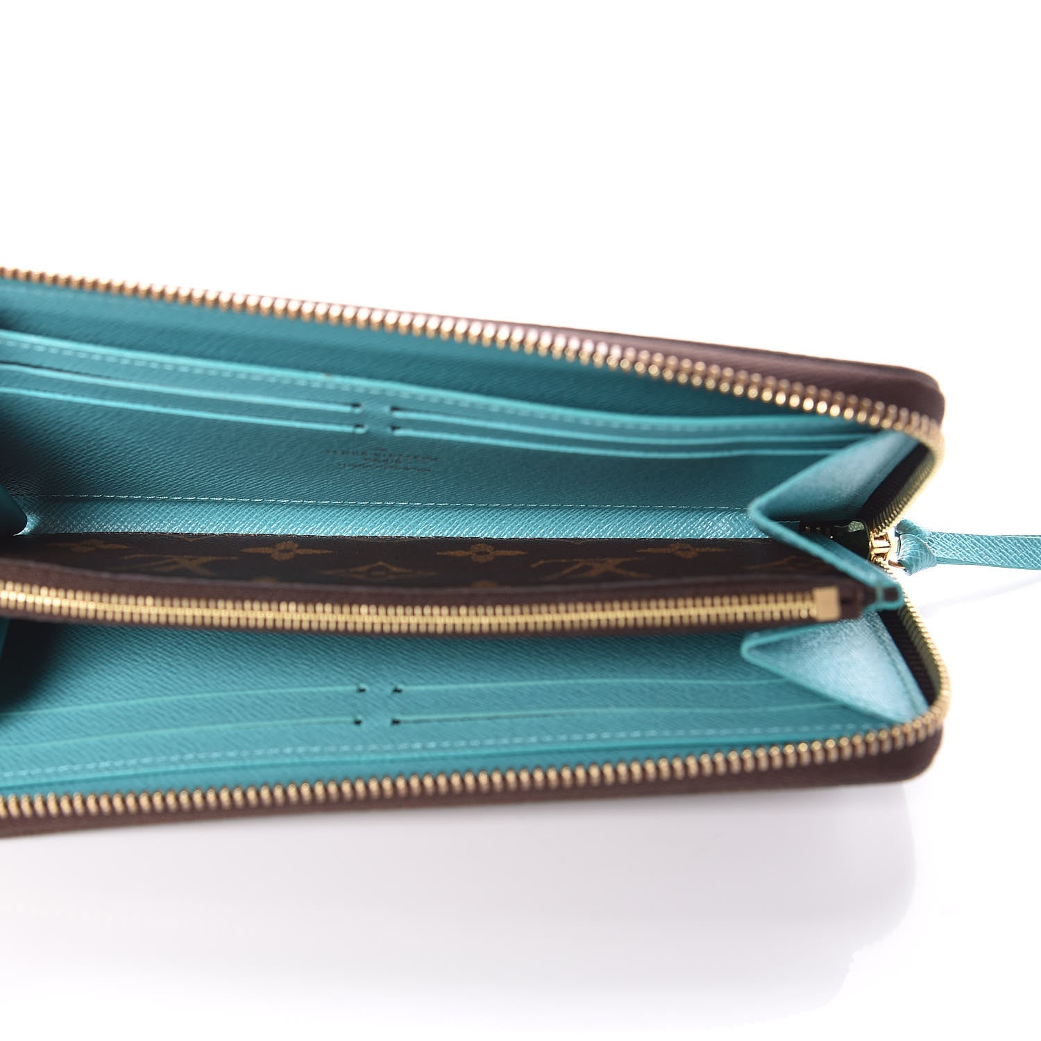 Louis Vuitton Monogram Clemence Wallet Turquoise 5 of 7