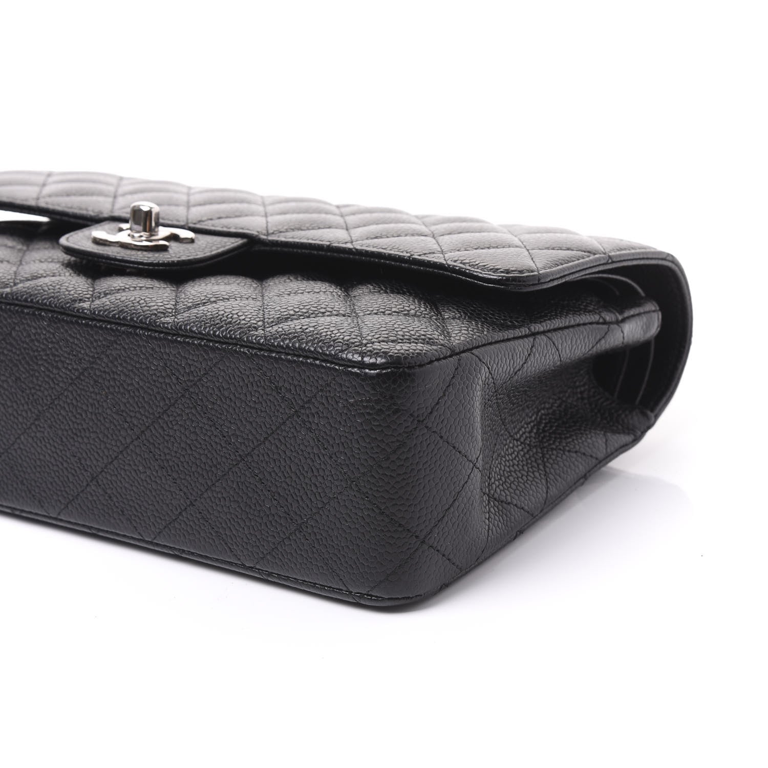 Chanel Caviar Quilted Medium Double Flap Black 8 of 10
