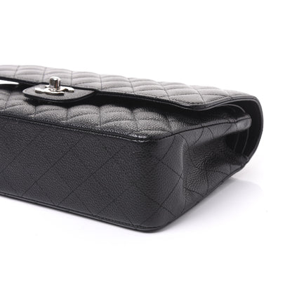 Chanel Caviar Quilted Medium Double Flap Black 8 of 10